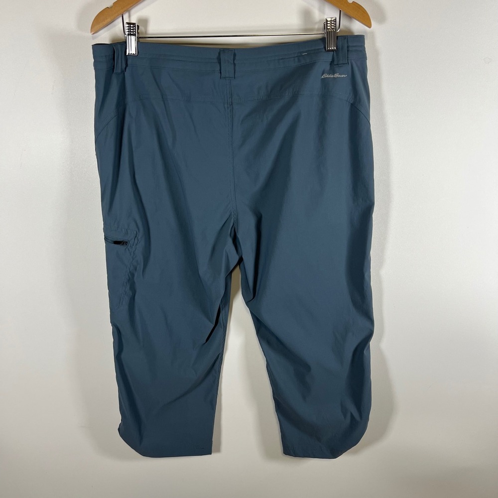 Eddie Bauer Women 12 Horizon Guide Capri Pants Blue Gray Outdoor Hiking Cropped - Picture 4 of 8